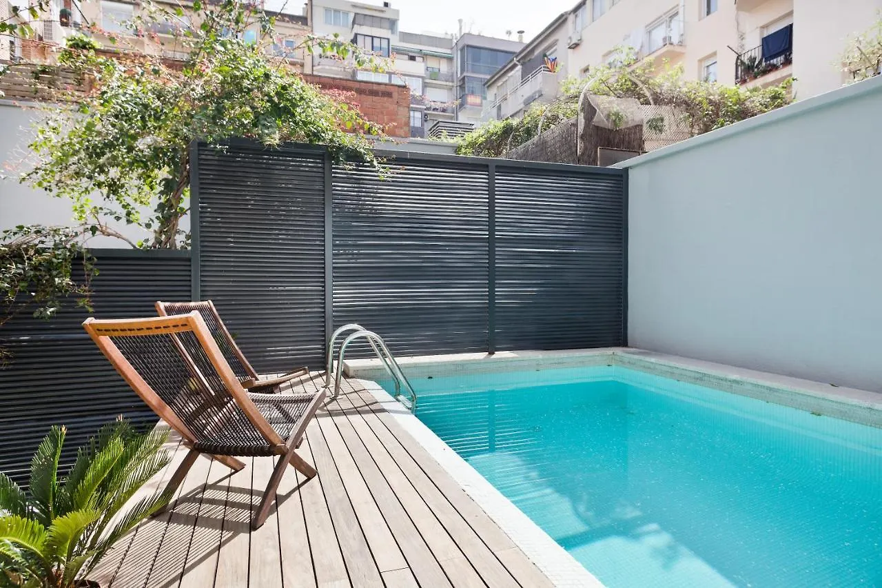 Apartment Ferienwohnung My Space Barcelona Private Pool Garden